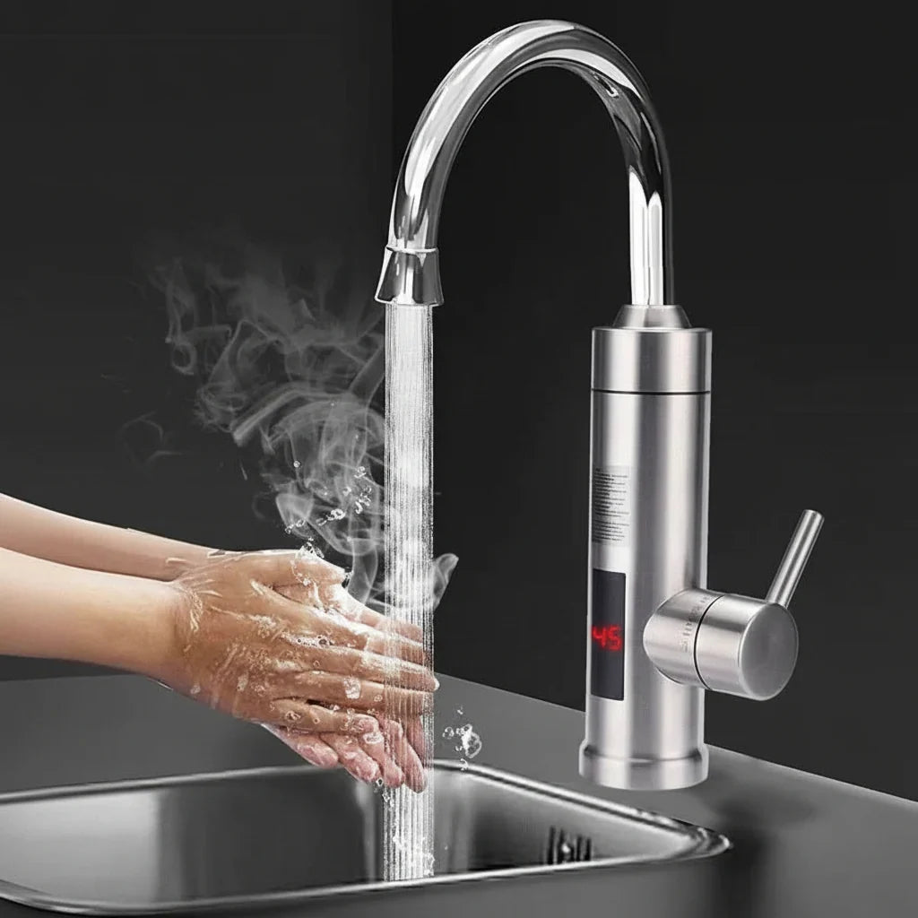 Kitchen Faucet Instant Hot & Cold Water Stainless Steel