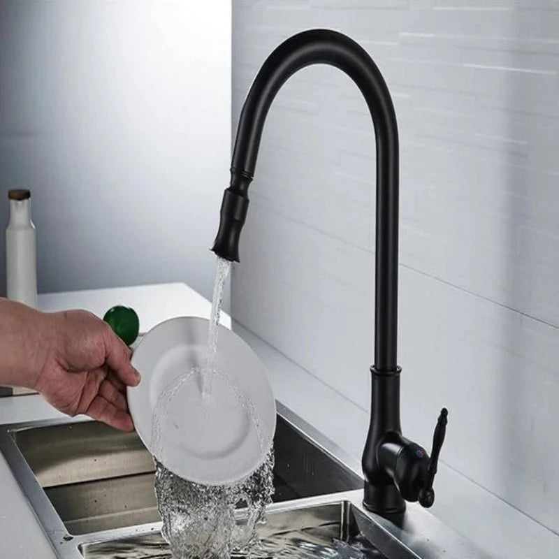 Kitchen Faucet Pull-Out Spray Head Solid Brass