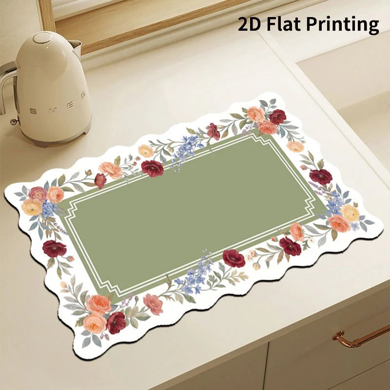 Kitchen Mat Cushioned Anti-Fatigue Wipe-Clean Surface