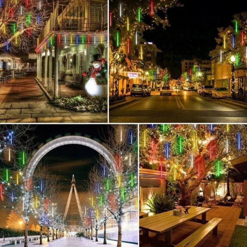 LED String Lights Cascading Snowfall Effect 144 Bulbs