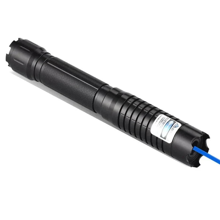 Laser Flashlight Blue Beam Adjustable Focus Fire-Starting Tool