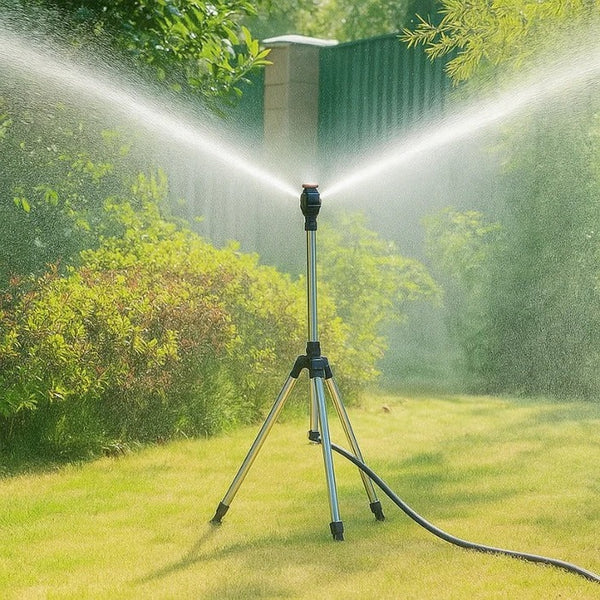 Lawn Sprinkler Adjustable Tripod 360-Degree Rotating Head