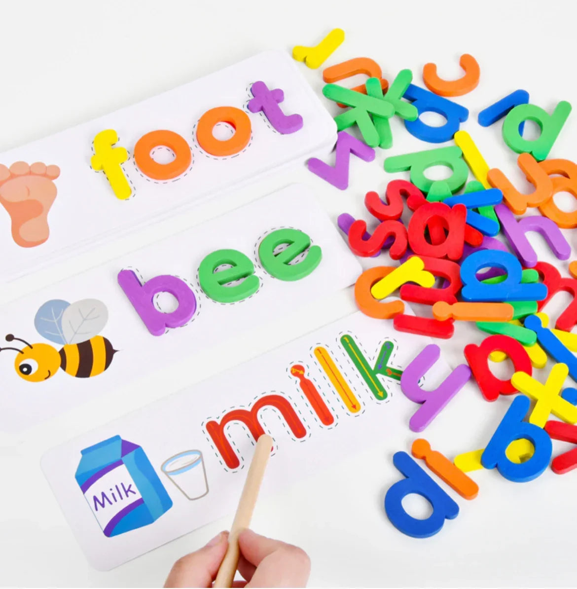 Letter Matching Game Montessori Letter Pieces & Picture Cards