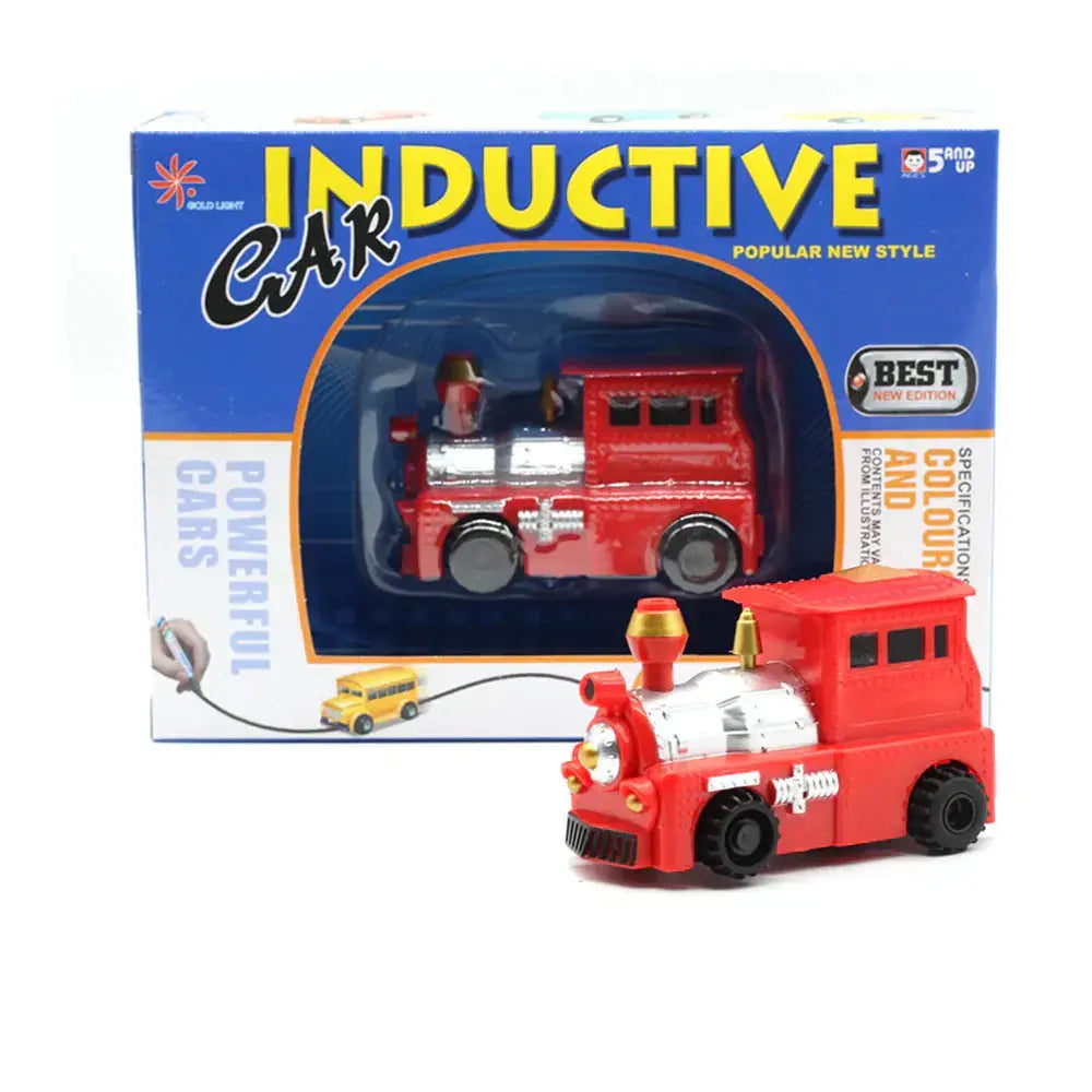 Line-Following Toy Car Induction Sensor Screen-Free Includes Pen