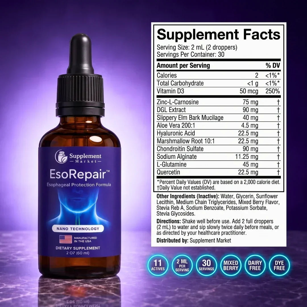 Liquid Dietary Supplement 11-in-1 Botanical Blend Mixed Berry