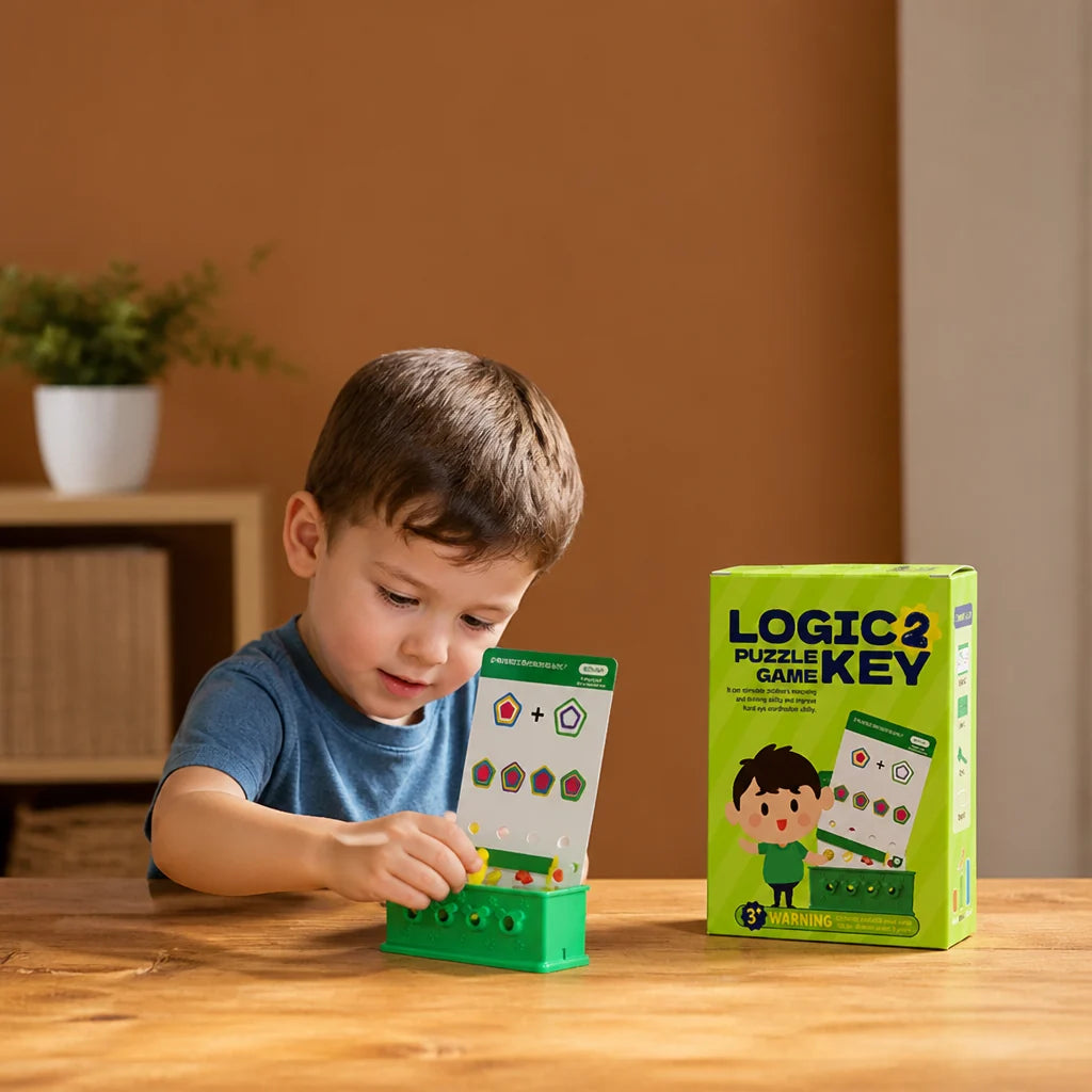 Lock And Key Puzzle Game Colorful Portable Design