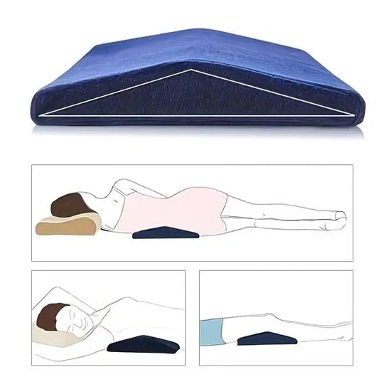 Lumbar Support Pillow Contoured Lower Back Positioning
