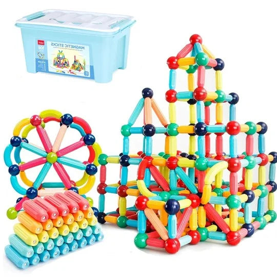 Magnetic Building Blocks Set 98 Pieces STEM