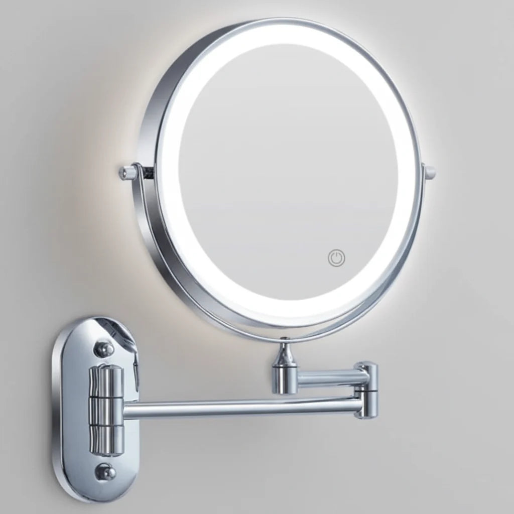 Makeup Mirror Dimmable LED 3x–10x Magnification Rechargeable