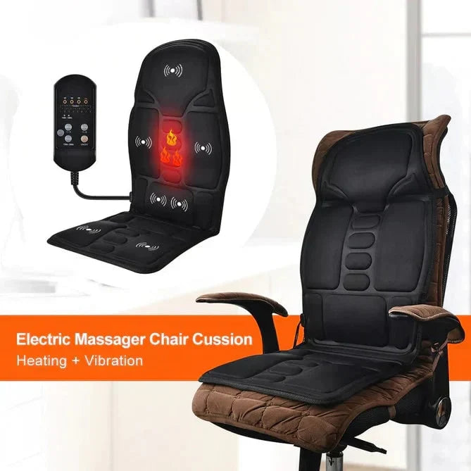 Massage Seat Cushion Heated Vibration 8 Motors
