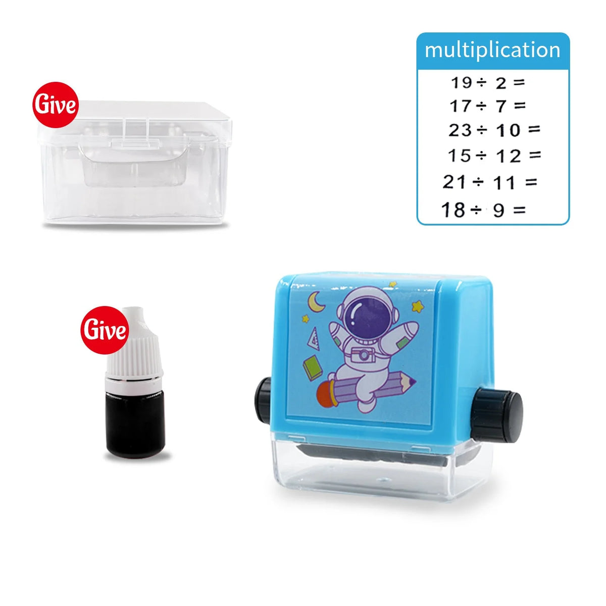 Math Question Roller Rotating Bands Rubber Grip