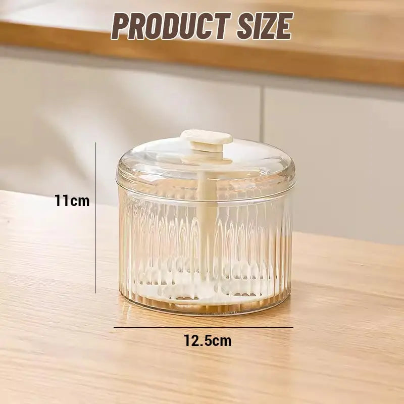 Meatball Press Clear Glass Airtight Lid Forms 8–12 Meatballs