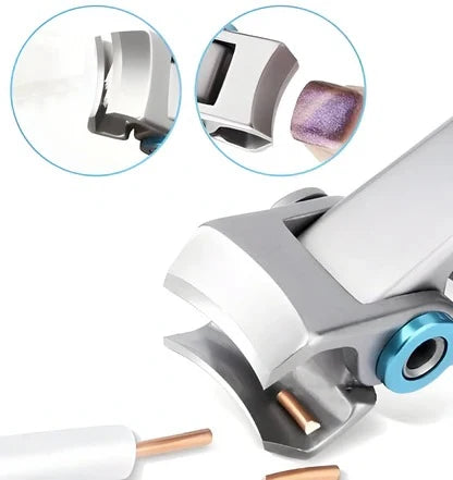Nail Clipper Heavy-Duty Curved Edge Ergonomic Grip for Thick Nails