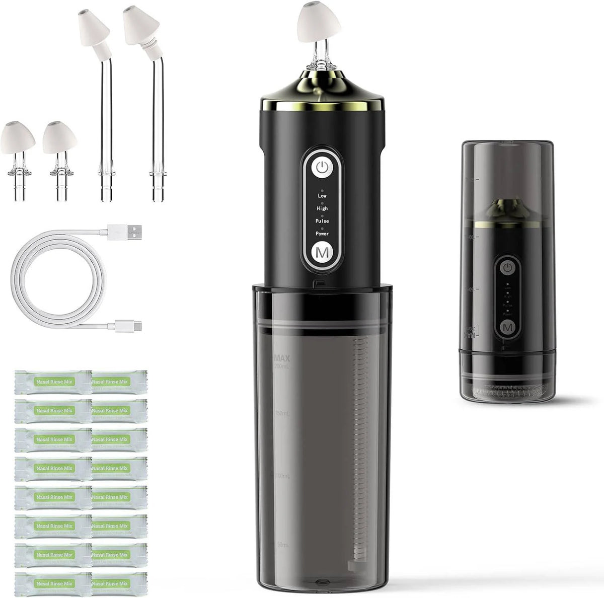 Nasal Irrigator Electric 4 Pressure Modes Waterproof