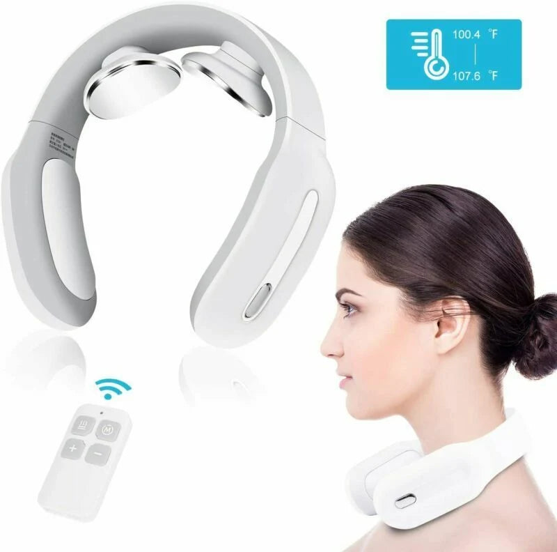 Neck Massager Pulse & Heat Cordless Rechargeable