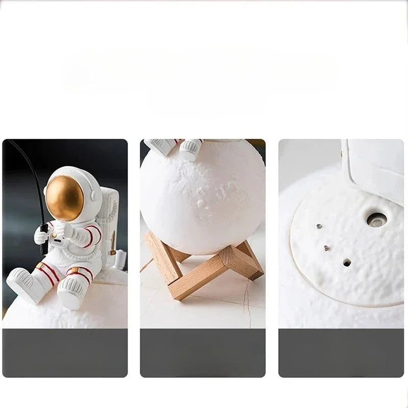 Night Light Astronaut Moon Design Dimmable Touch-Control LED