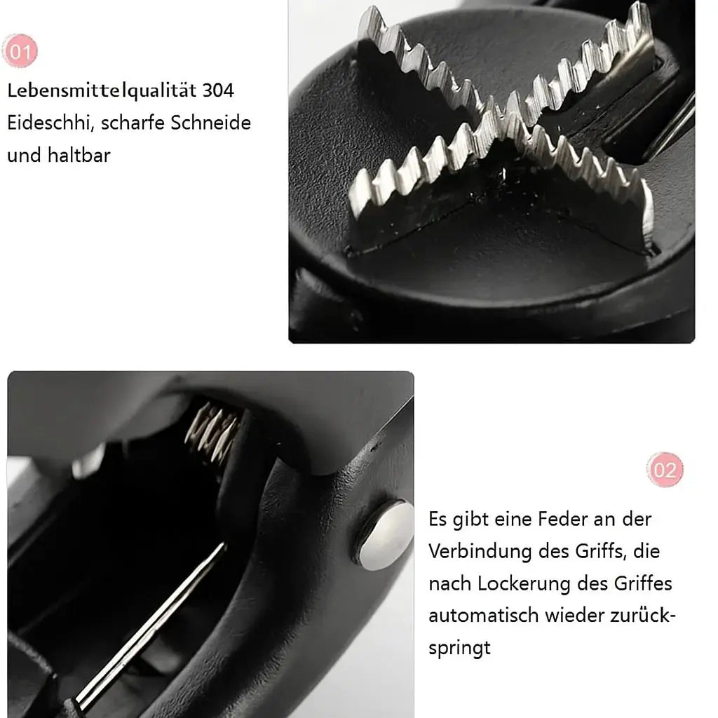 Nut Opener Stainless Steel Non-Slip Ergonomic Handle
