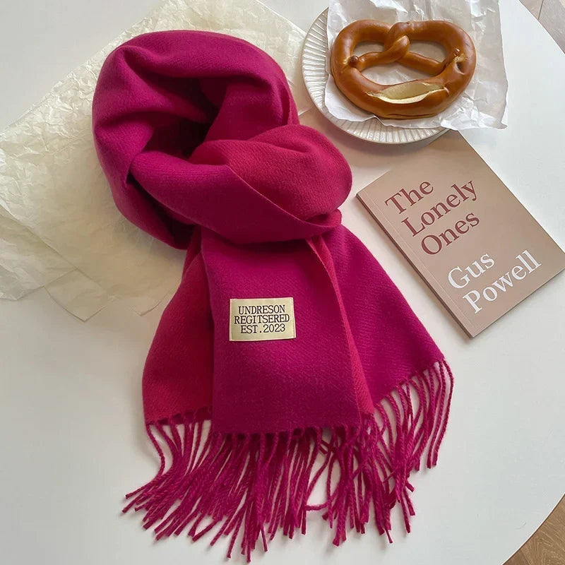 Pashmina Scarf Soft Warm Fringed Wrap