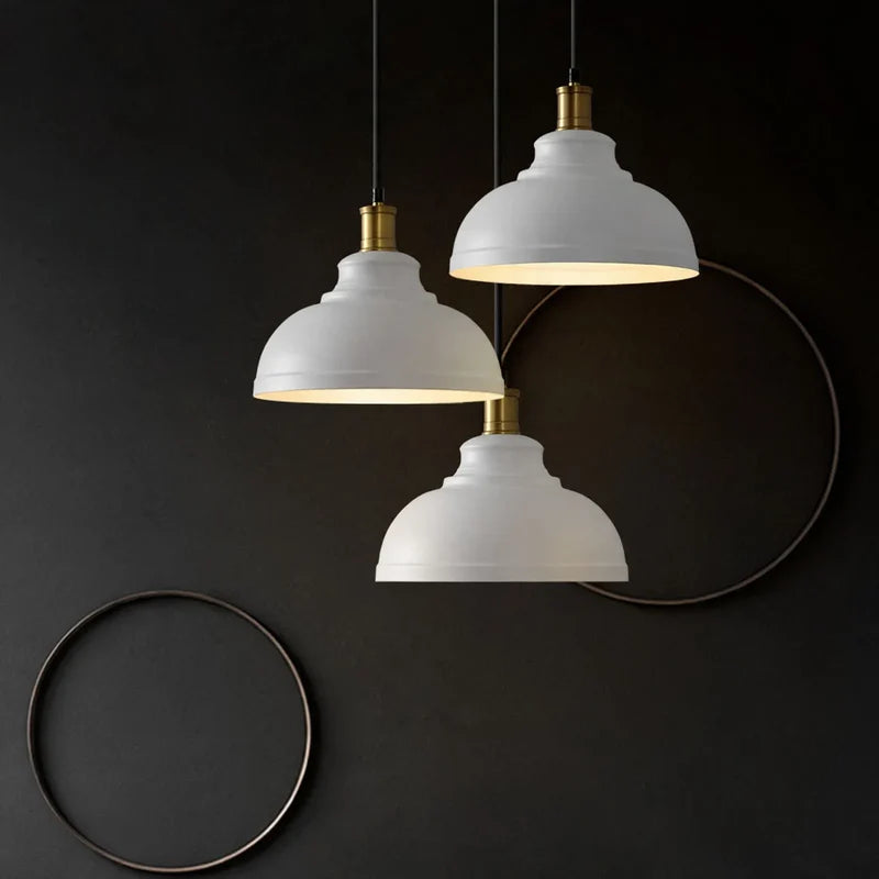 Pendant Light Adjustable Height Iron Shade