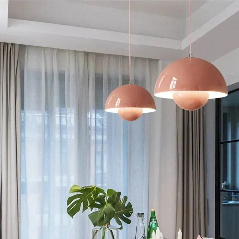 Pendant Light Floral Shade Scandinavian Design