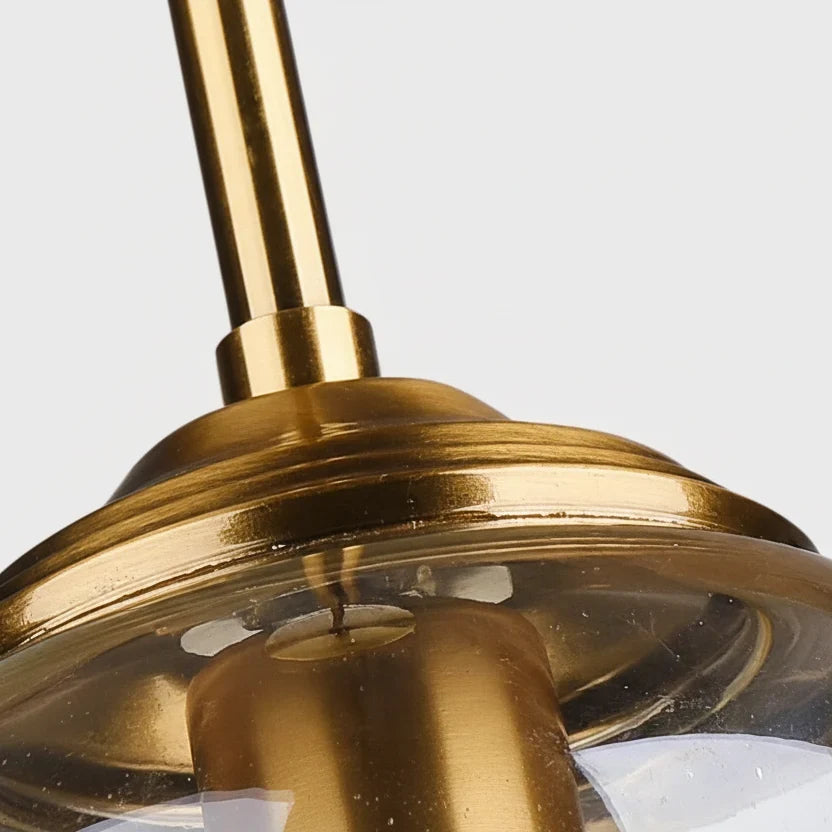 Pendant Light Glass And Metal Adjustable Cord