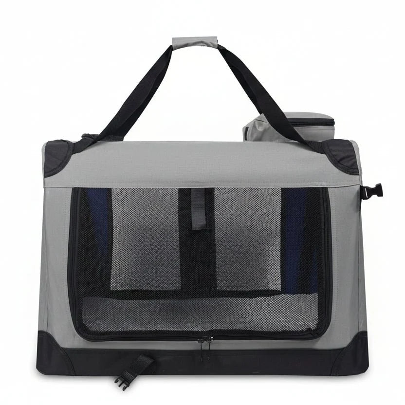 Pet Carrier Foldable Breathable Mesh Panels Removable Padding