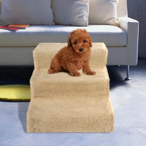 Pet Stairs Three-Step Removable Washable Fleece Cover