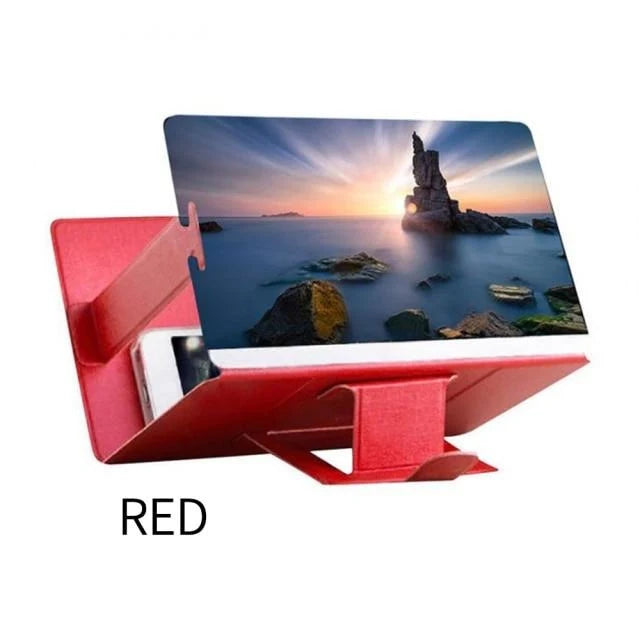 Phone Screen Magnifier Foldable Universal Stand 2–4× Magnification No Power Required