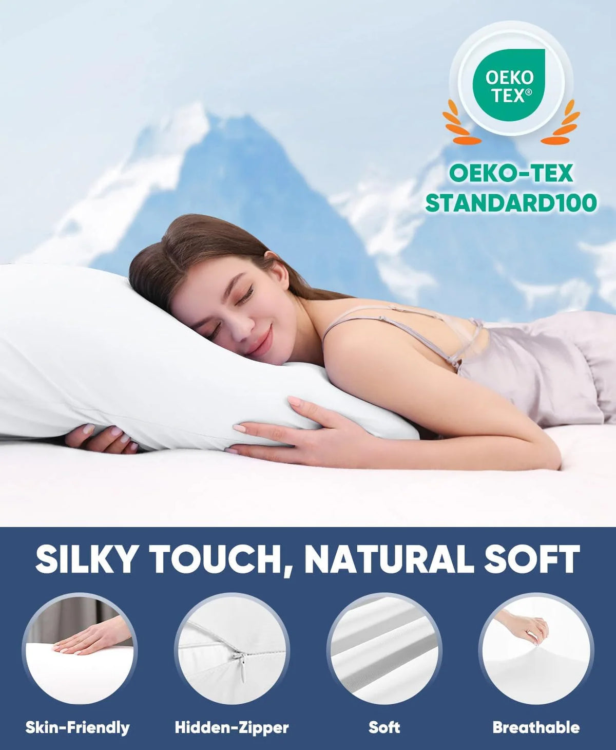 Pillowcase Set Double-Sided Cooling Fabric 2-Pack