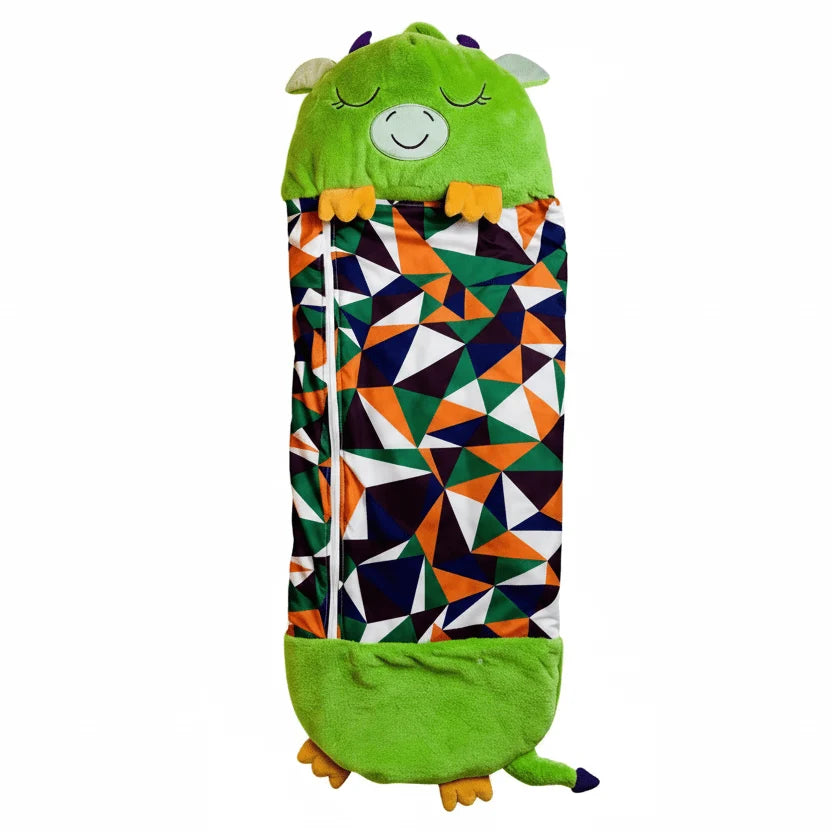 Plush Toy With Integrated Sleeping Bag Foldable Machine Washable