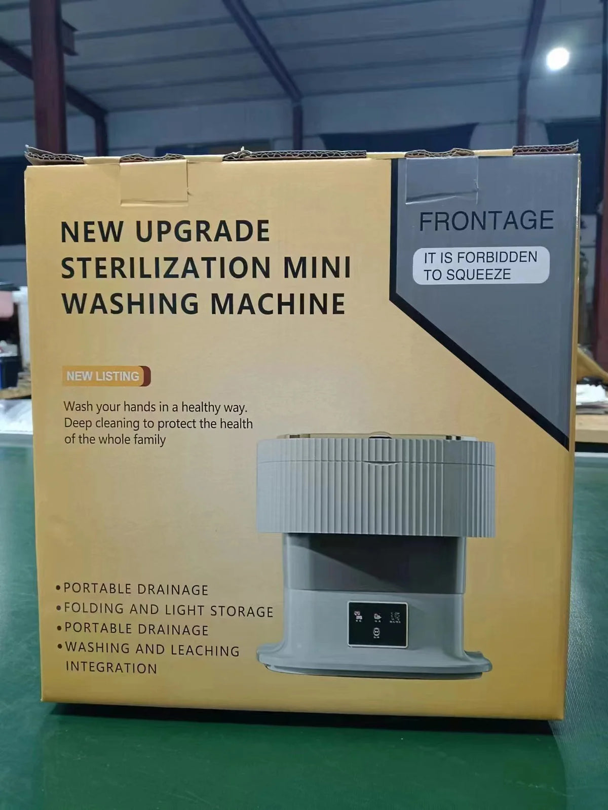 Portable Washing Machine Foldable Spin Dryer 11 Lb Capacity