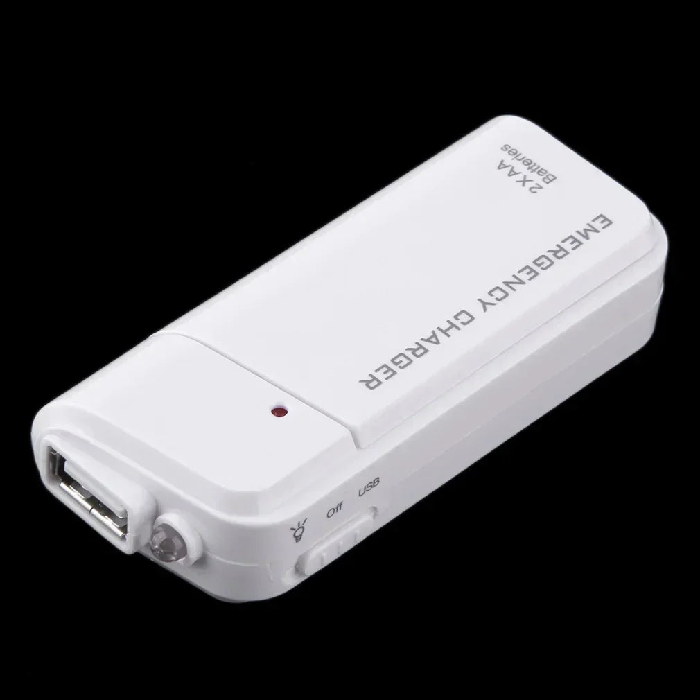 Power Bank Replaceable AA Batteries Compact LED Indicator