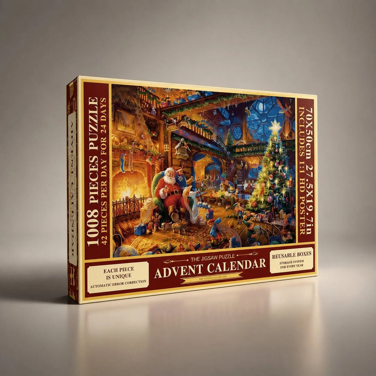Puzzle Advent Calendar 1,008-Piece 24-Day Christmas Countdown