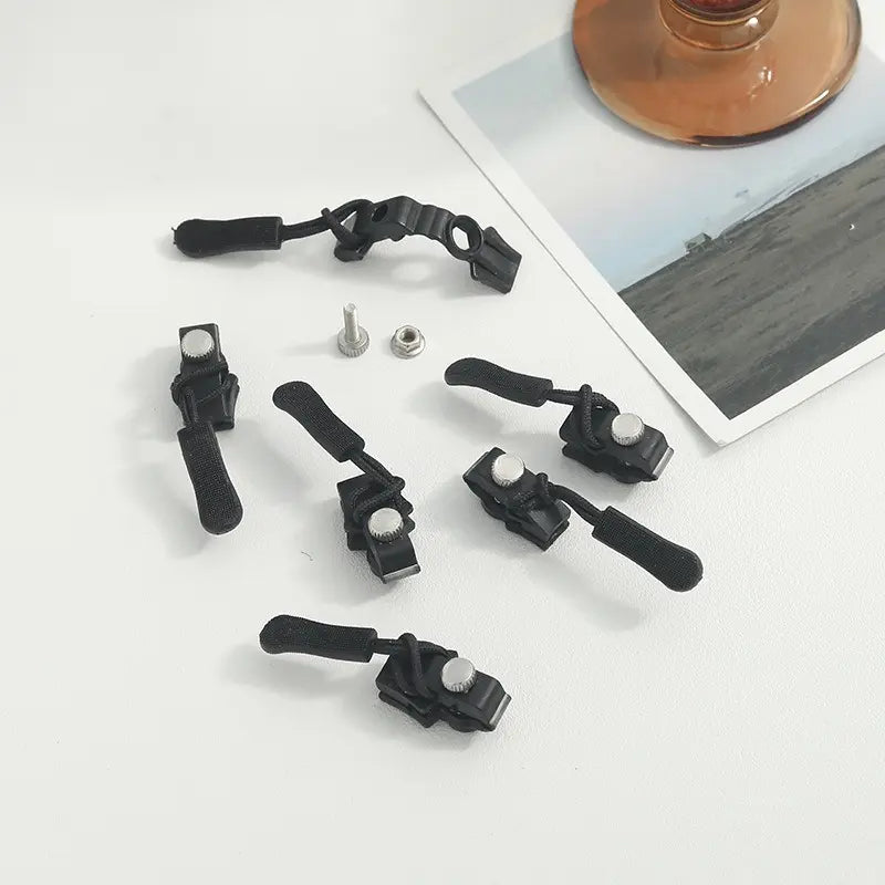 Replacement Zipper Pulls Tool-Free Clip-On Universal Fit 12-Pack