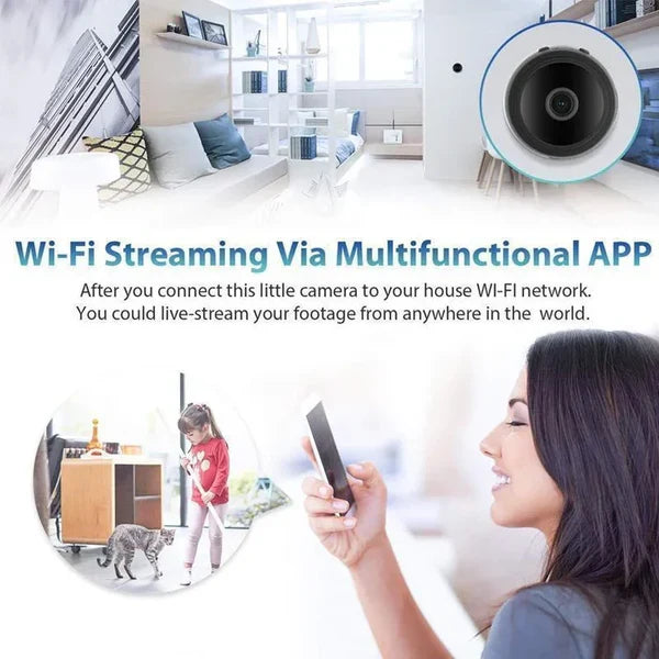 Security Camera 1080p HD WiFi Magnetic Mount