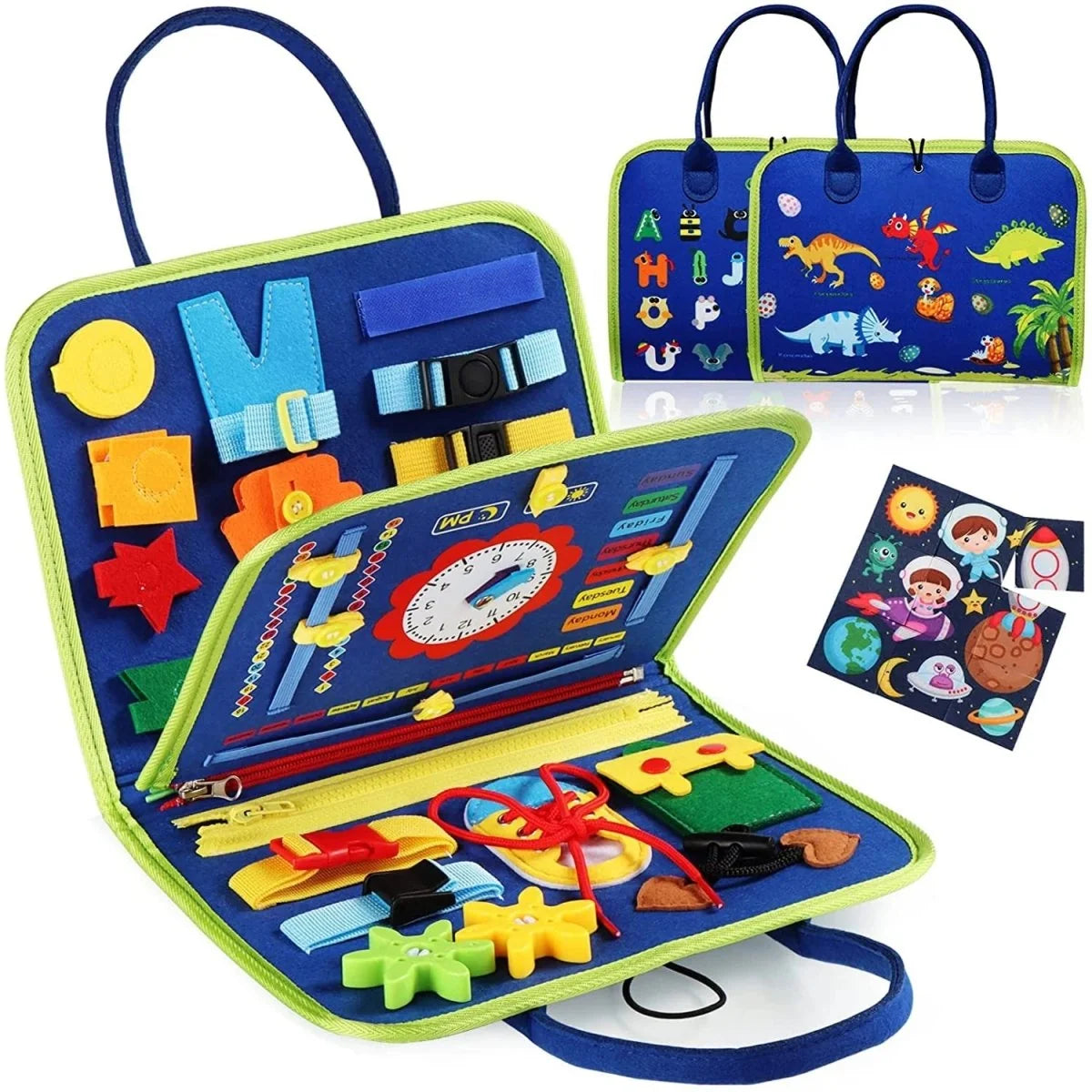 Sensory Activity Board 15 Activities Lightweight Portable