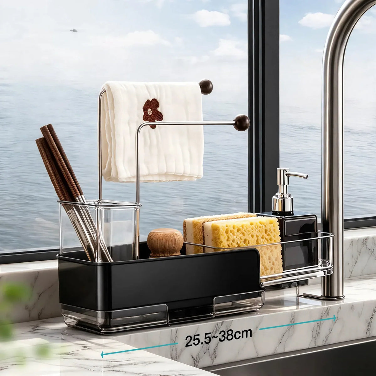 Sink Rack Extendable Stainless Steel Rust-Resistant