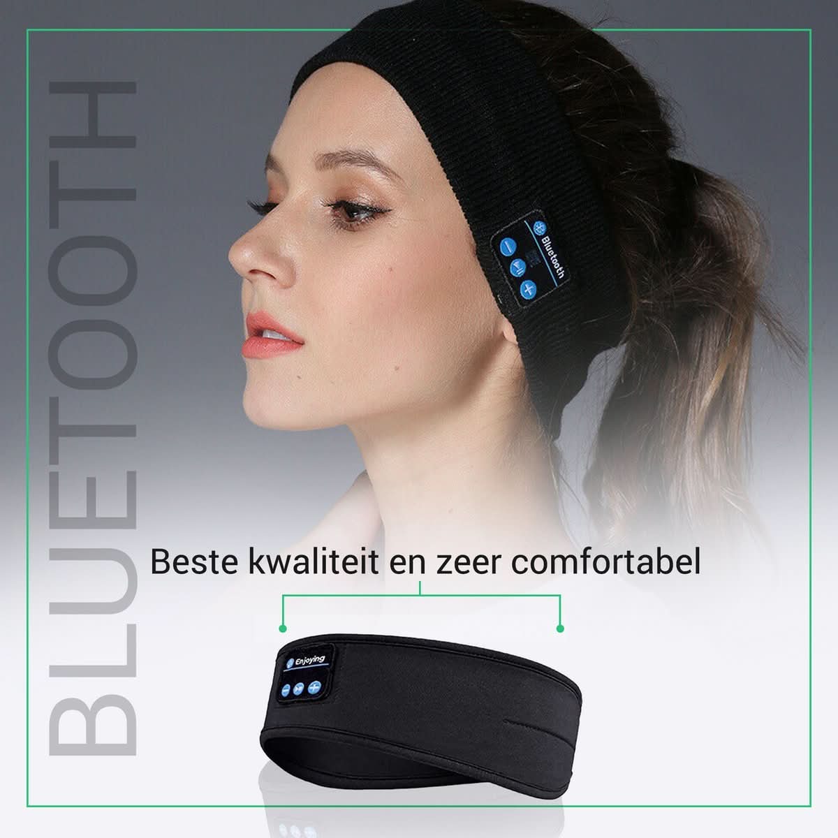 Sleep Headband Bluetooth Speakers 10-Hour Playback Washable Fabric