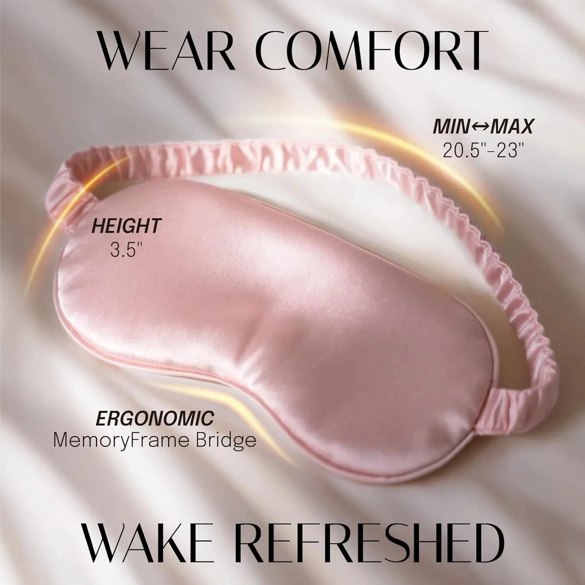 Sleep Mask Mulberry Silk Light-Blocking Set of 2