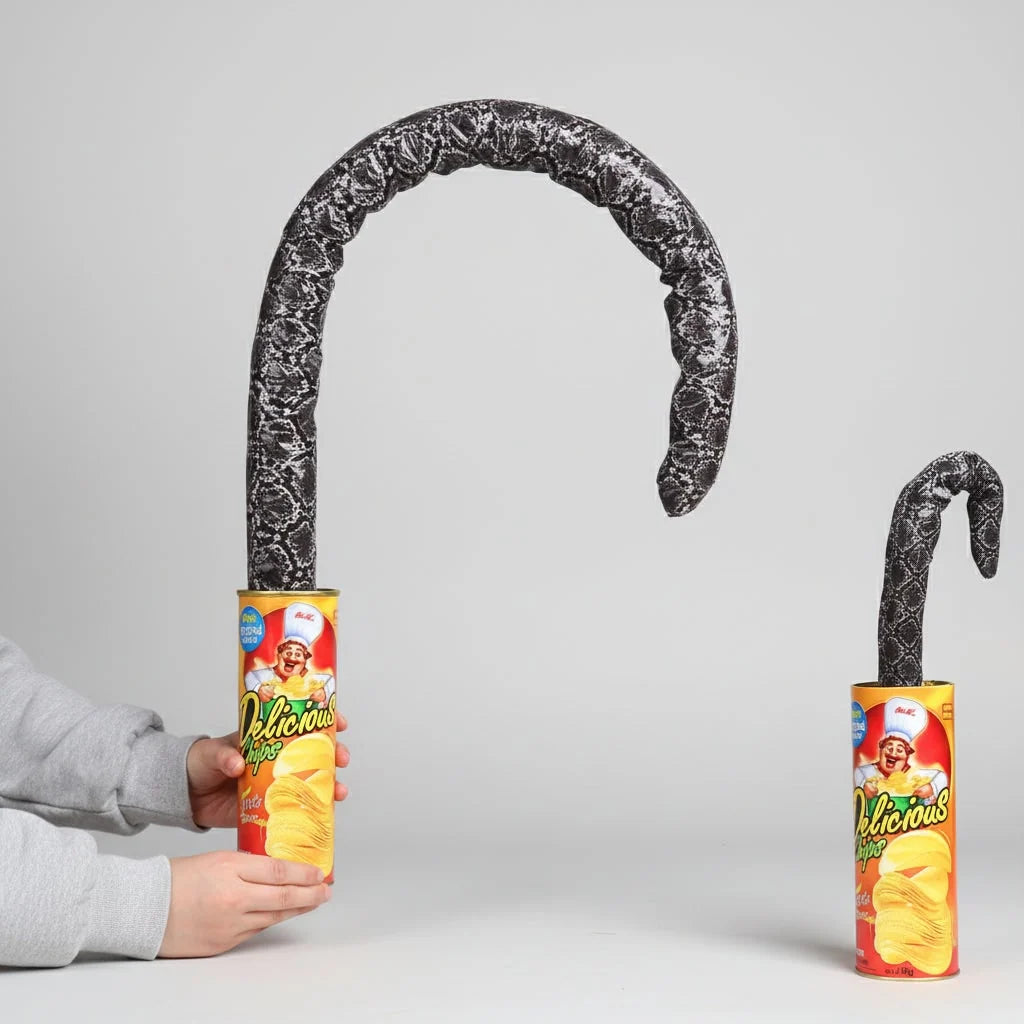 Snake In A Can Prank Toy Spring-Loaded Jumping Surprise