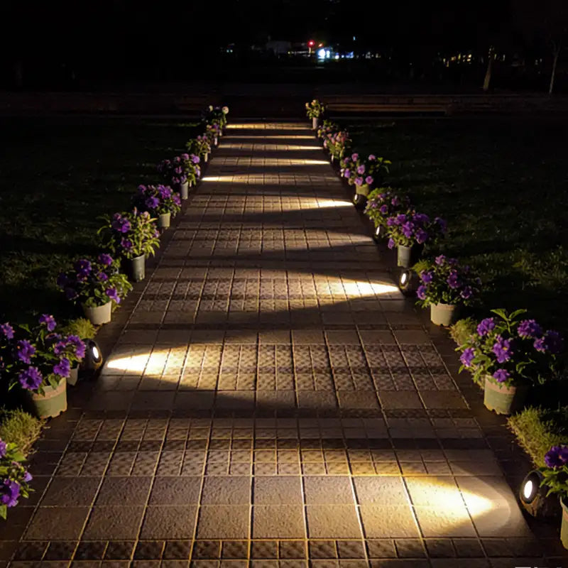 Solar Garden Spotlights Solar-Powered Automatic Dusk Sensor IP65 Waterproof