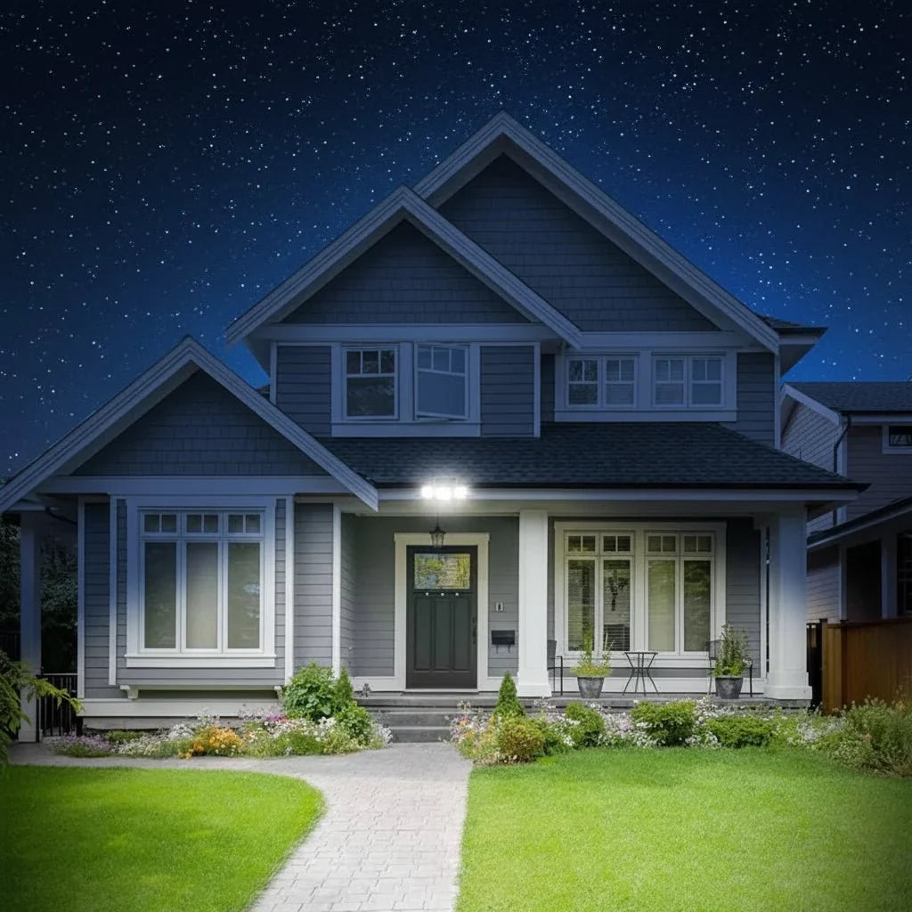 Solar Motion Sensor Security Light 2500 Lumens IP65 Water-Resistant