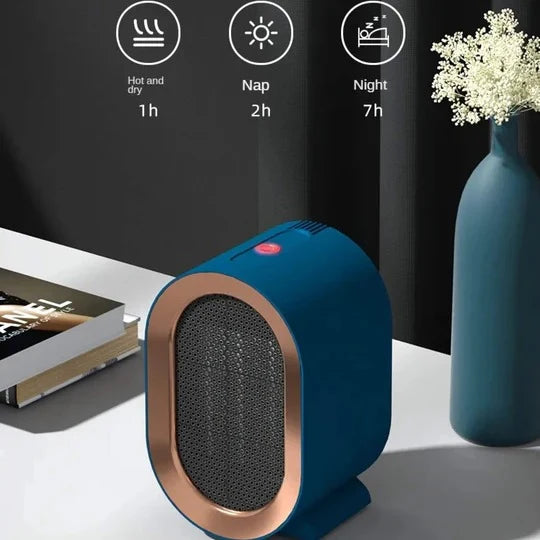 Space Heater Compact Portable Quiet Operation for Small Rooms