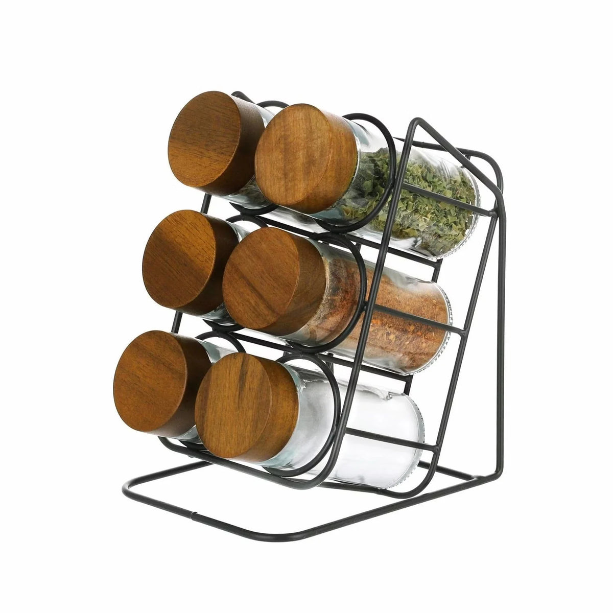 Spice Jar Set Airtight Lids Set of 6