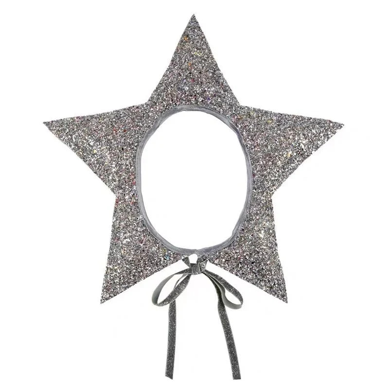 Star Headband Glitter Padded Stars Adjustable Satin Ties