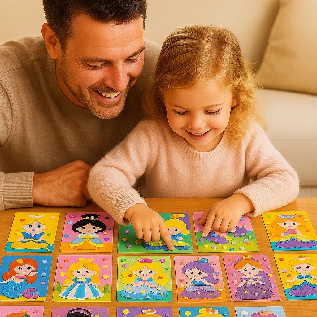 Sticker Activity Set Numbered Matching Peel-and-Stick Portable