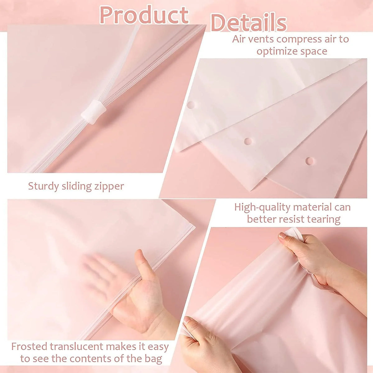 Storage Bags Waterproof EVA Ventilated 20-Pack