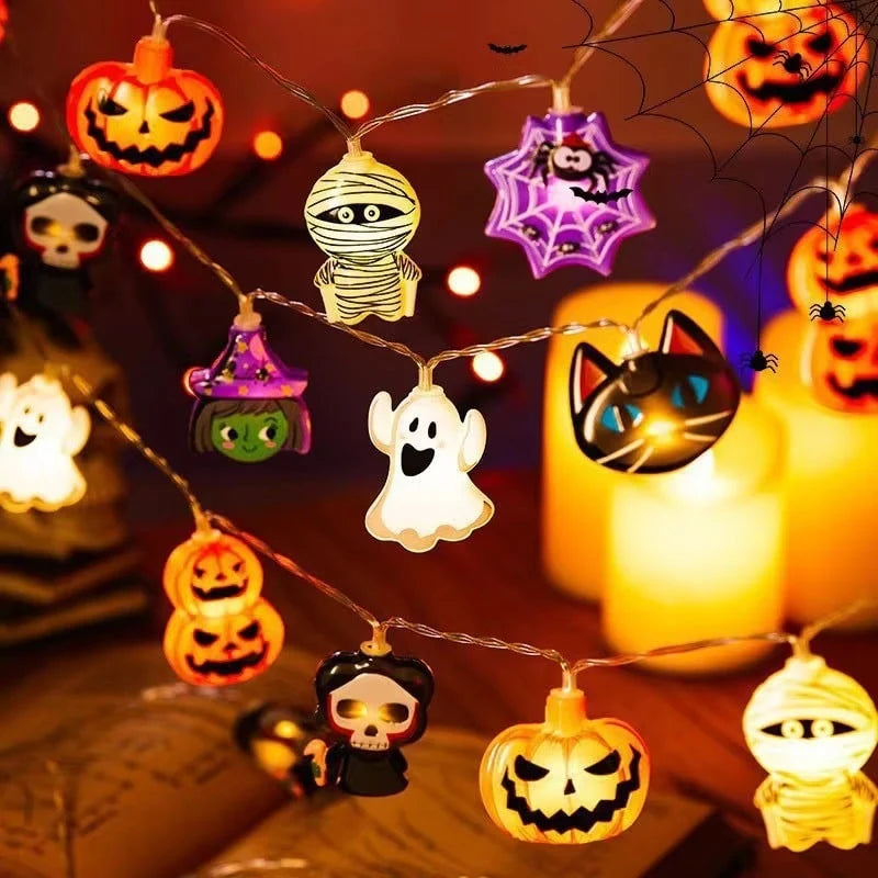String Lights Halloween Battery-Powered Warm White LED