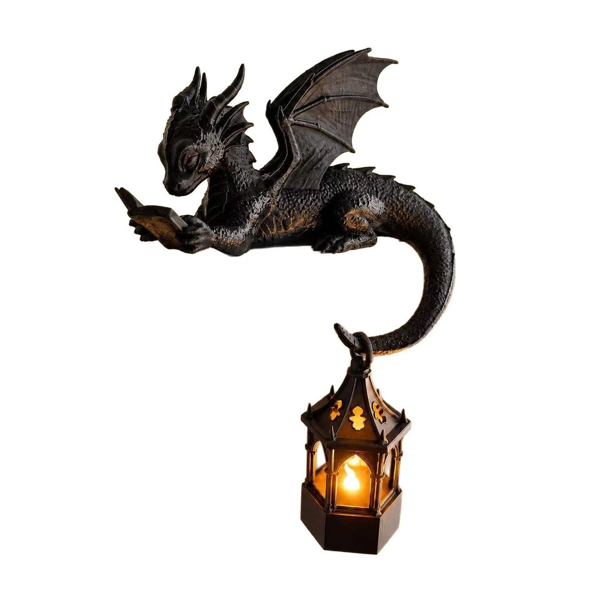 Table Lamp Resin Dragon Reading Design Warm Glow