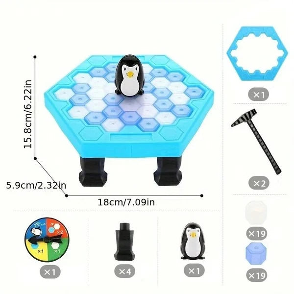 Tabletop Game Penguin Ice-Breaking Challenge With Mallets